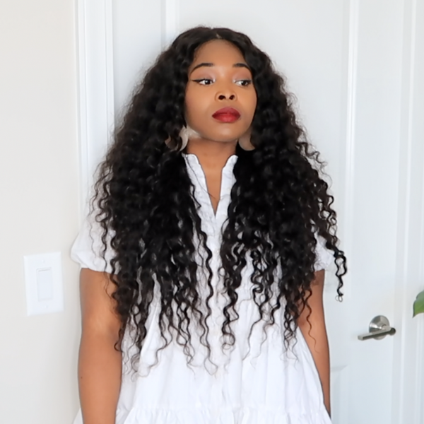 24 inches lace closure wig (VERY FULL)